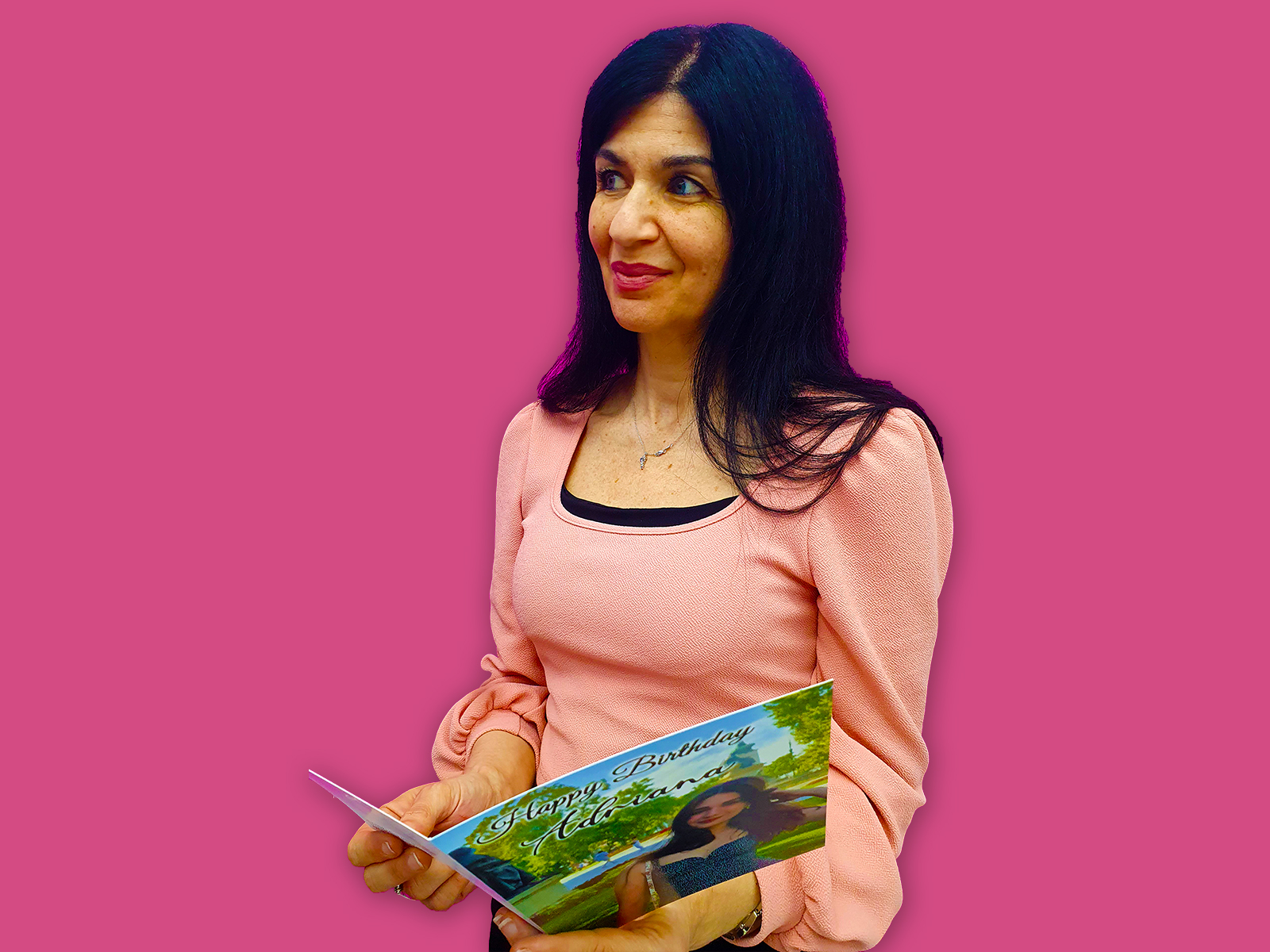 Receiving and opening a personalised greeting card